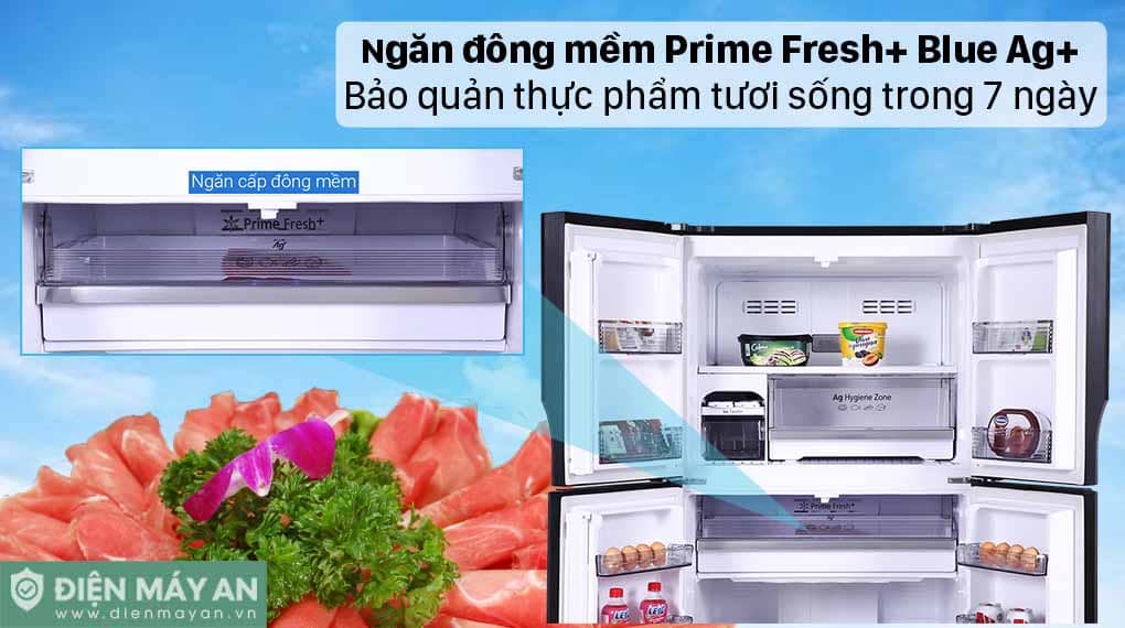 Tủ lạnh Panasonic Inverter 550 lít Multi Door NR-DZ601VGKV